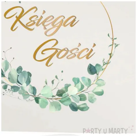 ksiega gosci slub eukaliptus beauty