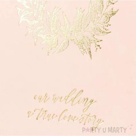 ksiega gosci wianuszek rozowy partydeco 24 5 x 20 cm 22 kartek