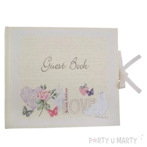 ksiega gosci with love biala godan 22cm x 19cm