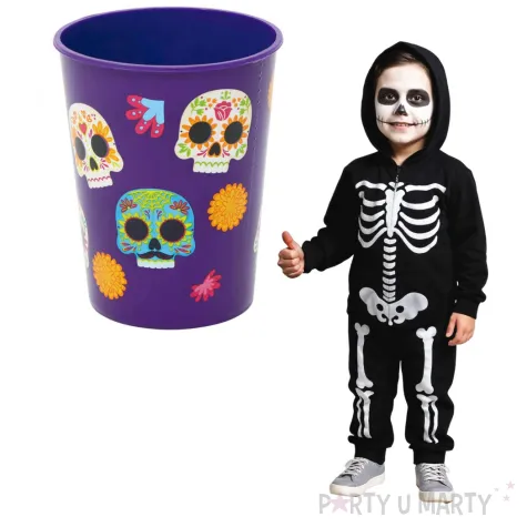 kubeczek plastikowy meksykanskie czaszki guirca 355 ml