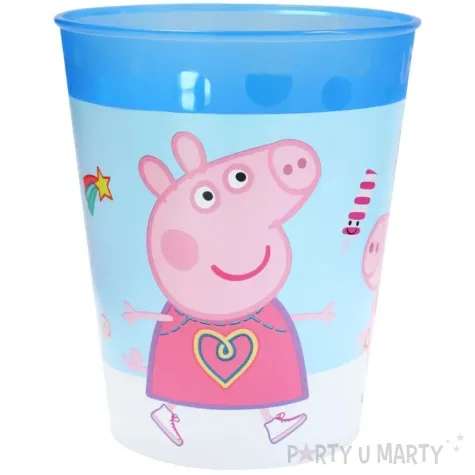 kubeczek plastikowy swinka peppa i george niebieski procos 250 ml