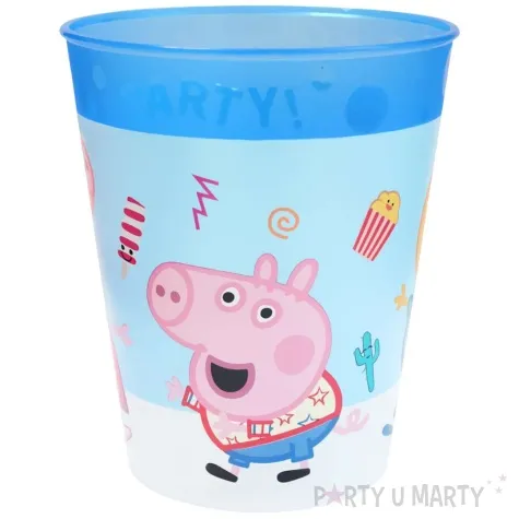 kubeczek plastikowy swinka peppa i george niebieski procos 250 ml