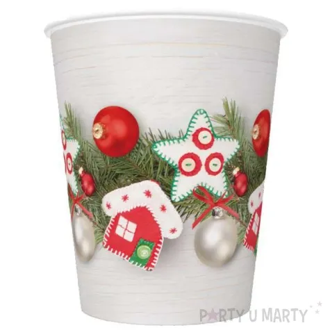 kubeczek swiateczna girlanda maki 250 ml 8 szt