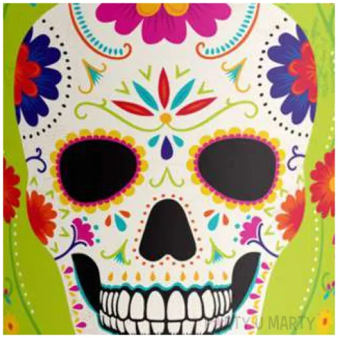 kubeczki czaszka kolorowa amscan 250 ml 8 szt