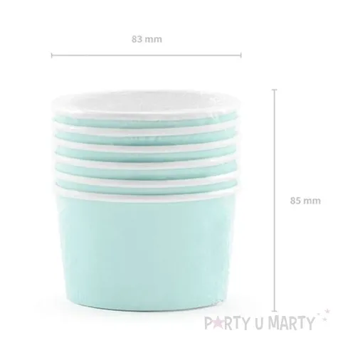 kubeczki do lodow classic aloha turkusowe 170 ml 6 szt