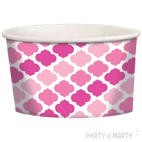 kubeczki do lodow koniczynka rozowe 12 szt