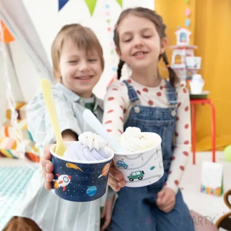 kubeczki do lodow pojazdy budowa partypal 150 ml 6 szt