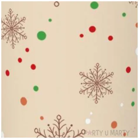 kubeczki kraftowe sniezynki i kropki maki 8 szt 250 ml