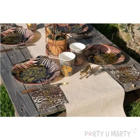 kubeczki lampart w dzungli santex 250 ml 10 szt