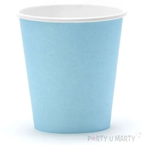 kubeczki papierowe 200 ml blekitne 6 szt
