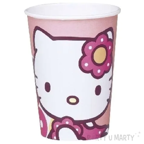 kubeczki papierowe 200 ml hello kitty 10 szt