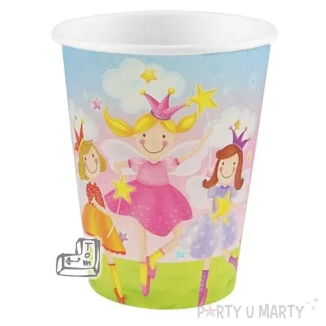 kubeczki papierowe 200 ml ksiezniczki 6 szt