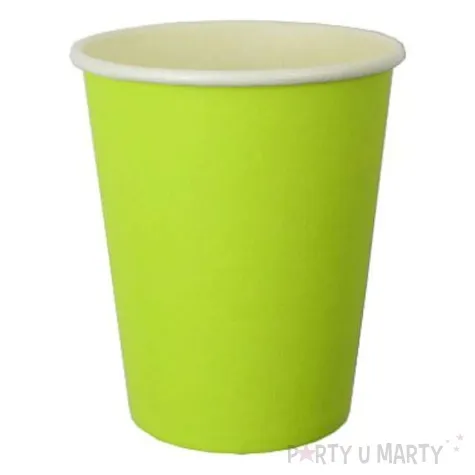 kubeczki papierowe 250 ml zielone 6 szt