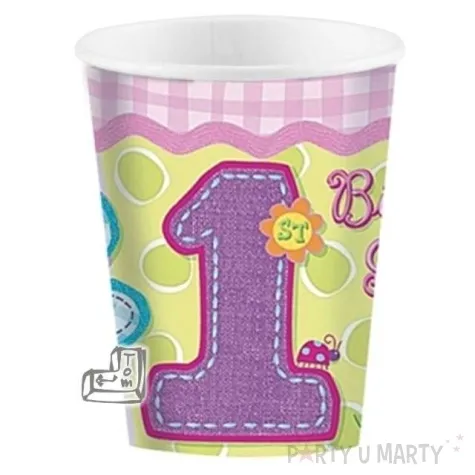 kubeczki papierowe 266 ml hugs stitches 8 szt