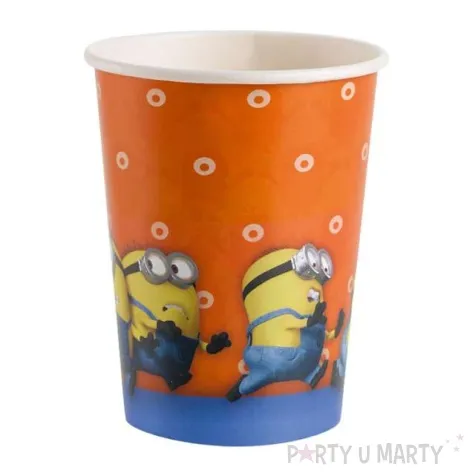 kubeczki papierowe 266 ml minions 8 szt