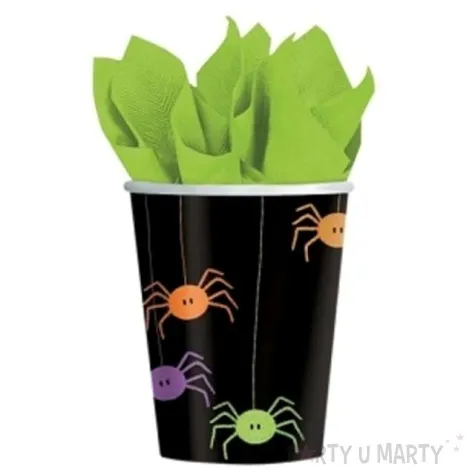 kubeczki papierowe 266 ml spider frenzy 8 szt