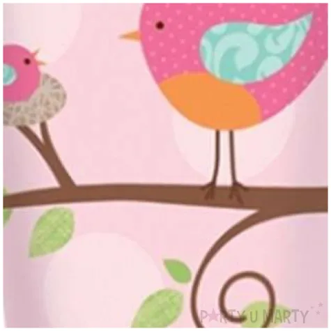 kubeczki papierowe 266 ml tweet baby girl 8 szt