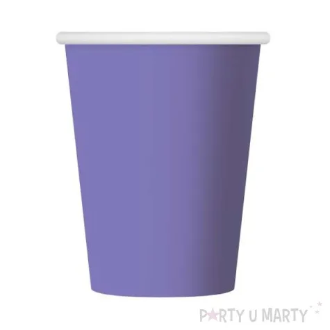 kubeczki papierowe 270 ml lawendowe 6 szt