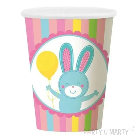 kubeczki papierowe 270 ml moi przyjaciele rozowe 6 szt