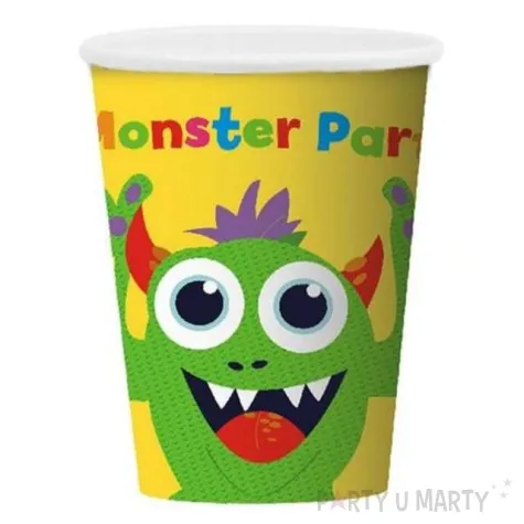 kubeczki papierowe 270 ml wesole potwory 6 szt