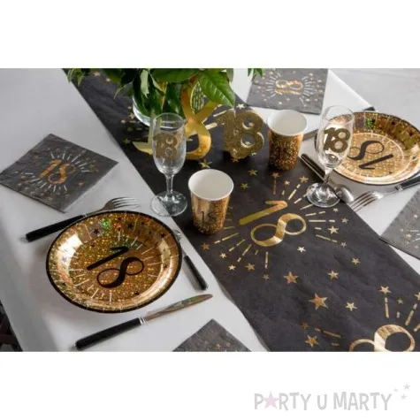 kubeczki papierowe 40 urodziny holo gold santex 250 ml 10 szt