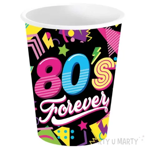 kubeczki papierowe 80s forever lata 80 guirca 240ml