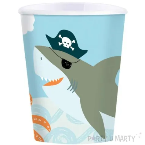 kubeczki papierowe ahoj piraci amscan 250 ml 8 szt