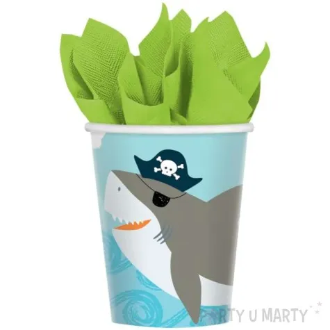 kubeczki papierowe ahoj piraci amscan 250 ml 8 szt