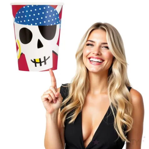 kubeczki papierowe ahoj piraci unique 266 ml 8 szt