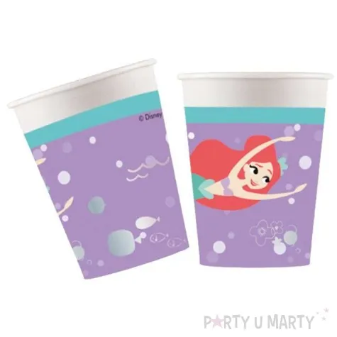 kubeczki papierowe arielka mala syrenka procos 200 ml 8 szt