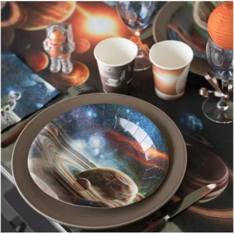 kubeczki papierowe astronauci santex 250 ml 10 szt