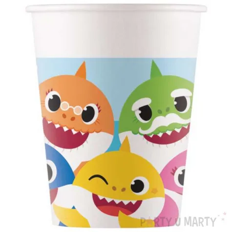 kubeczki papierowe baby shark procos 200 ml 8 szt