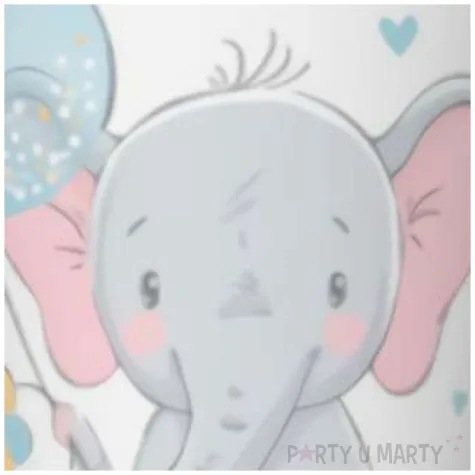 kubeczki papierowe baby shower boy slonik mix maki 250 ml 8 szt