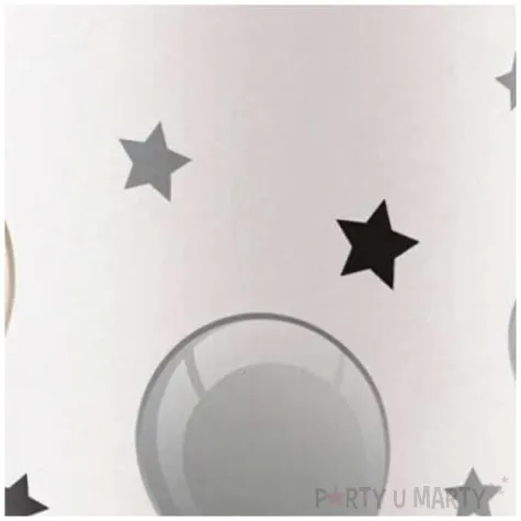 kubeczki papierowe baloniki i gwiazdki bialy procos 200 ml 8 szt