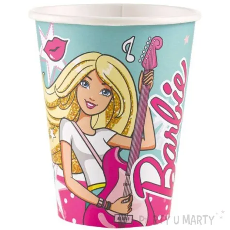 kubeczki papierowe barbie amscan 226 ml 8 szt
