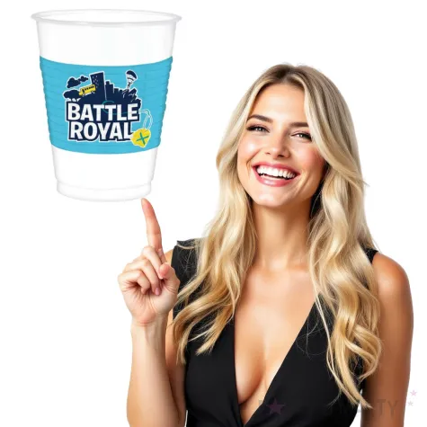 kubeczki papierowe battle royale amscan 473 ml 8 szt