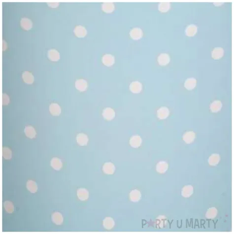 kubeczki papierowe biale kropki blekitne paw 250 ml 10 szt