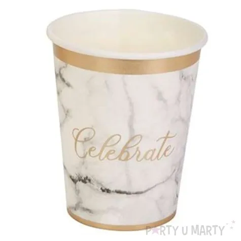 kubeczki papierowe bialy marmurek neviti 230 ml 8 szt