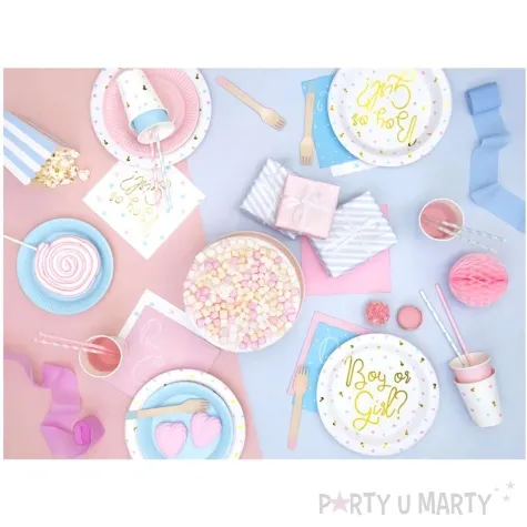 kubeczki papierowe boy or girl partydeco 200 ml 6 szt