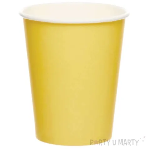 kubeczki papierowe buttercup zolty amscan 237 ml 8 szt
