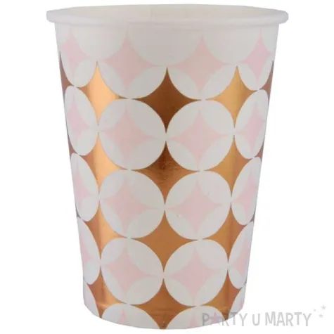 kubeczki papierowe cement tile rozowe santex 250 ml 10 szt