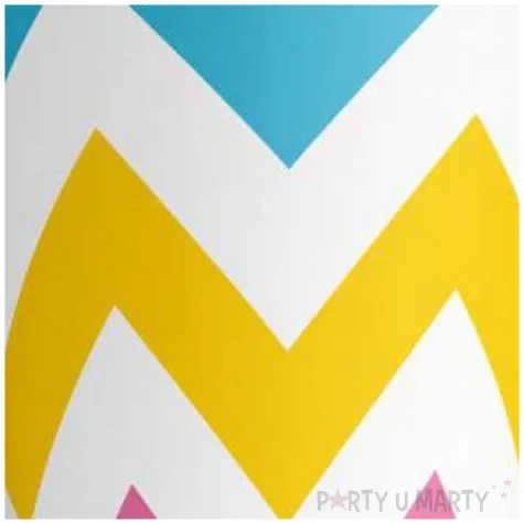 kubeczki papierowe chevron zygzaki amscan 250 ml 8 szt