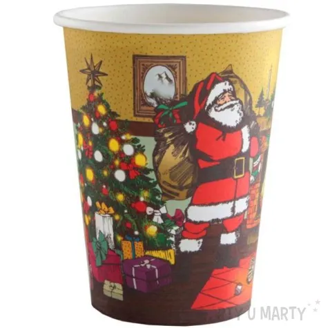 kubeczki papierowe christmas time santex 250 ml 10 szt