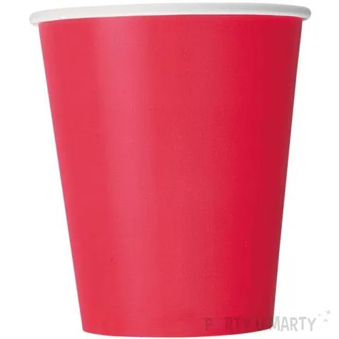 kubeczki papierowe classic czerwone unique 270 ml 14 szt