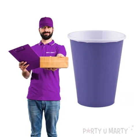 kubeczki papierowe classic fioletowe amscan 266 ml 8 szt