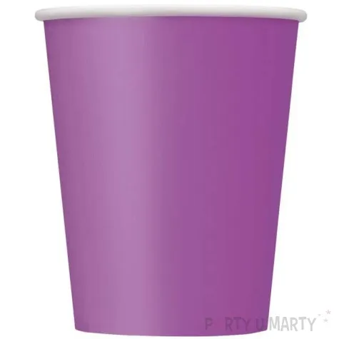 kubeczki papierowe classic fioletowe unique 270 ml 14 szt