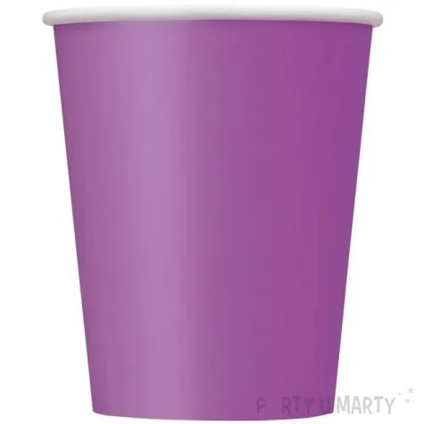 kubeczki papierowe classic fioletowe unique 270 ml 8 szt