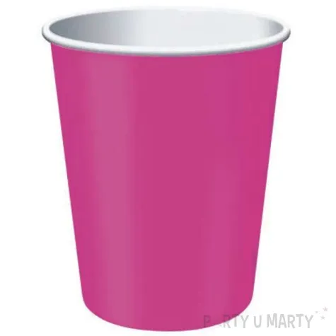 kubeczki papierowe classic rozowe 266 ml 8 szt