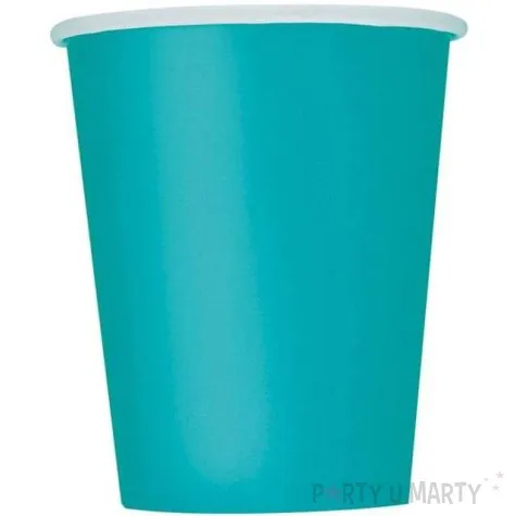 kubeczki papierowe classic unique niebieski morski 266 ml 8 szt