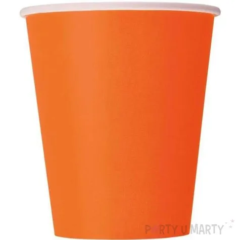 kubeczki papierowe classic unique pomaranczowe 266 ml 8 szt
